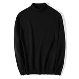 AIDASE  -  Autumn and Winter Half Turtleneck Sweater Men Bottoming Sweater Solid Color Long Sleeve Couple Japanese Knitted Sweater Men aidase-shop