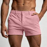 AIDASE  -  Men Corduroy Shorts Stylish Skinny Gym Sweat Shorts Summer Casual Sexy Bodybuilding Workout Short Boy Glitter aidase-shop