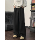 AIDASE  -  Scimitar Trousers Men's Winter Oversize Lazy and Relaxing Pants Straight Wide-leg Pants aidase-shop