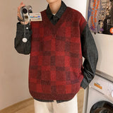 AIDASE  -  new vest knitted sweater for autumn and winter outerwear trend V-neck loose sleeveless sweater aidase-shop