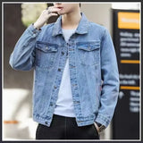 Aidase Men's Denim Jacket Wide Shoulders Male Jean Coats Autumn Blue Fast in Lowest Price Trendy Outwear Original One Piece New aidase-shop