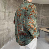 Aidase Men's Printing Shirts Autumn Long Sleeve Top Casual Single Breasted Streetwear Personality Male Clothing Fashion New aidase-shop