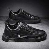 AIDASE  -  Men's Lightweight Shoes Casual Lace-up Thick Bottom Sneakers Anti-slip Comfortable Soft Sole Walking Flats Zapatos De Hombre aidase-shop