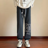 AIDASE  -  American Letter Print Casual Pants Fall Trend Large Size Drawstring Leg Sweatpants Loose Sports Casual Pants Women Men Clothing aidase-shop