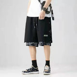 Aidase Men Short Basketball Paisley Hippie Streetwear Hip Hop Harajuku Retro Printed Irregular Loose Wide leg aidase-shop