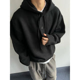 AIDASE  -  American Retro Casual V-ne Knitted Sweater Men Pure Color Outerwear Autumn Winter New Sle Loose Fit Long Sve Coat aidase-shop