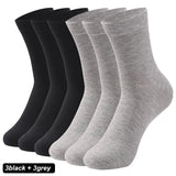 AIDASE  -  6Pairs New High Quality Men Socks Cotton Breathable Black White Business Spring Summer for Male sock Plus Size EU42-48 aidase-shop