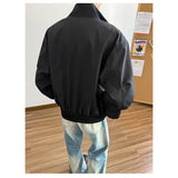 AIDASE  -  American Jacket Men's Autumn Workwear Short Stand Collar Jacket Outdoor Waterproof Coats aidase-shop