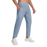 AIDASE  -  Wide Legged Cotton Pants Mens Solid Color Jogging Portable Fitness Sports Casual Comfortable Pants aidase-shop