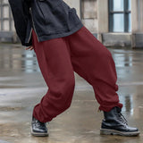 AIDASE  -  Men Irregular Pants Solid Color Joggers Elastic Waist Trousers Men Streetwear INCERUN Loose Fashion Casual Male Long Pants aidase-shop