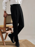 Aidase Lurex Yarn Office Men Business Casual Pants Italy Fashion Trousers For Man Social Club Outfits High Waist Pantalones Hombre aidase-shop