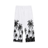 AIDASE  -  autumn and winter Hawaii beach men's printed casual cotton and linen loose trousers aidase-shop