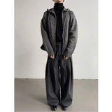 AIDASE  -  Men's High-Waisted Wide-Leg Trousers with Pleated Detail Casual Pants aidase-shop