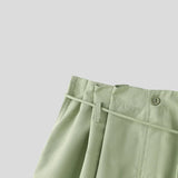 AIDASE  -  Men Pants Solid Color Pleated Joggers Lace Up Casual Wide Leg Trousers Men Streetwear Loose Fashion Casual Long Pants aidase-shop