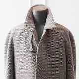 162.14 Aidase Herringbone Woolen Tailor-Made Men Coat Overcoat Jacket High Quality Single Breasted Blazer Tailored Wedding Business Formal aidase-shop