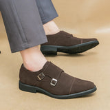 AIDASE  -  Men's Suede Shoes Europe America Anti-skid Flat Shoes Fashionable Loafers Soft Soled Business Dress Casual Leather Shoes 38-46 aidase-shop