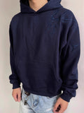 AIDASE  -  American Sle Embroidered Hoodie Sweatirt for Men Casual Loose Streetwear Autumn Hard And Stiff Hooded Jaet Couples aidase-shop
