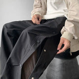 AIDASE  -  Youth Mesh Breathable Quick Drying Breasted Green Pants for Men Summer American Outdoor Hiking Trend Non Elastic Casual Pants aidase-shop