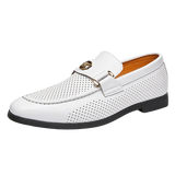 AIDASE  -  Men's Genuine Leather Loafers Handmade Casual Shoes High Quality Moccasins Slip on Walking Flats Versatile Male Business Shoes aidase-shop