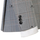Aidase Cenne Des Graoom Classic Full Men's Suit Plaid 2 Pcs Vintage Double-Breasted Jacket Vest Pants for Office Business Wedding