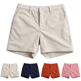 AIDASE  -  Men Corduroy Shorts Stylish Skinny Gym Sweat Shorts Summer Casual Sexy Bodybuilding Workout Short Boy Glitter aidase-shop