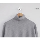 AIDASE  -  Fce Lined mid Ne Knitted Sweater for Men Autumn Winter f High Collar Warm Base Layer irt Casual Sle Polyeste... aidase-shop