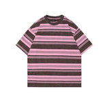 AIDASE  -  Hip Hop Tie Dye Vintage Striped Tshirt Oversize Summer Washed T-shirt Man Harajuku Cotton Loose Casual Tops Tees Plus Size S-3XL aidase-shop