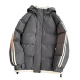 Aidase Autumn Winter Korean Fashion Trend Hooded Cotton-Padded Jacket Men Casual Loose Thick Warm Parka Coat Winter Puffer Jacket Men aidase-shop