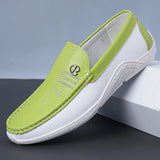 AIDASE  -  Men's Fashionable Comfortable Soft Casual Loafers Slip-On Shoes Trendy Anti-Slip Leather Footwear for Casual Wear-6601 aidase-shop