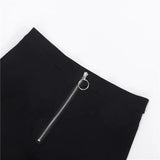 AIDASE  -  High Waist Hollow out Zipper Pencil Pants Sexy Star Design Gothic Dark Style Women's Long Trousers Spring Autumn Fashion aidase-shop