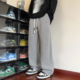 AIDASE  -  American Retro Casual Pants Men Summer Thin Breathable Cool Trendy Loose Straight Leg Floor-Length Long Pants Men aidase-shop