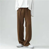 AIDASE  -  Men New Spring and Autumn Style Versatile Wide-leg Trousers Loose Straight-leg Casual Trousers aidase-shop