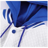 Aidase Men&Women Hooded Jacket Ins Hip Hop Waffle Fake Two-piece Windproof Streetwear Unisex Baseball Uniform Youth Male Bomber Jacket aidase-shop