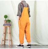 AIDASE  -  Men Y2K Fancy Color Bib Overalls Loose Pockets Cargo Cotton Pants Casual Plus Size Jumpsuits Coveralls aidase-shop