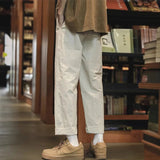 AIDASE  -  Summer Japanese Baggy Straight Pants Men Streetwear Fashion Jogger Harem Pantalones Hombre New Casual Y2K Preppy Trousers aidase-shop
