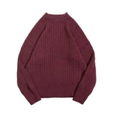 AIDASE  -  Laid-ba Twist Knit Sweater Thiened round Ne Casual Versatile Trendy for Men And Women Autumn Winter Comfortable Loose Fit aidase-shop