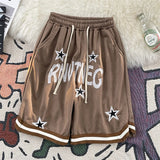Aidase American Sports Shorts Men's Korean Style Summer New Street Hip-hop Trend Embroidered High Street Loose Casual Pants Freshing aidase-shop