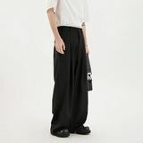 AIDASE  -  Grey Suit Pants Men Oversized Fashion Black Dress Pants Men Korean Loose Wide Leg Pants Mens Office Formal Trousers M-3XL aidase-shop