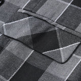 AIDASE  -  Trendy Sleeveless Slim Waistcoats Mens Spring Fashion Lapel Buttoned Plaid Striped Vest Jackets Men Casual Tie-up Suit Coat Male aidase-shop