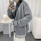 Aidase Striped Cardigans for Men American Vintage Youthful Vitality Knitting Sweater Jumpers Loose Casual Ins Harajuku Gentle Stylish aidase-shop