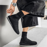 AIDASE  -  Half Slippers Outdoor High Quality Anti-slip Men Leisure Shoes Summer Mesh Breathable Soft Comfortable Flat-bottomed Slippers aidase-shop