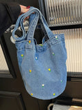 AIDASE  -  Women's Bags Fashion Designer Shoulder Bags Bucket Tote Luxury Denim Purse  Handbag aidase-shop