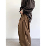 AIDASE  -  Japanese Streetwear Cargo Pants Men Autumn Drape Trousers Retro High Waist Straight Wide Leg Pants Loose Casual Men's Pants aidase-shop