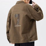 Aidase Male Jean Coats Wide Shoulders Autumn Men's Denim Jacket Cargo Brown Menswear Joker G Fashion Winter Clothing Trendy Korea aidase-shop