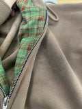 AIDASE  -  American Retro Brown Checkered Hooded Sweatshirt Women's Autumn New Casual Cardigan Jacket Trendy Long Sleeved Loose Outwear aidase-shop