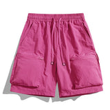AIDASE  -  Men's Quick Dry Nylon Cargo Shorts Fashion Elastic Waist Multi-Pocket Lightweight Outdoor Summer Athletic Casual Shorts Man aidase-shop