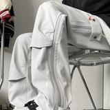 Aidase Pants Men Deisgn Holiday Fashion Zipper Cozy Chic Waterproof Handsome Streetwear High Street Autumn All-match New European Style aidase-shop