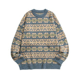 AIDASE  -  Knit Casual Winter Warm Outerwear Sweaters Mens Pullover Sweater Loose Vintage Ethnic Trend Casual Thickened Warm Knit 톰브라운 남성의류 aidase-shop