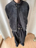 AIDASE  -  American Retro Workwear Harington Jaet Men Loose Casual Trend Spring Autumn Plaid  Baseball Coat Youth ular aidase-shop