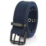 AIDASE  -  Men's Tactical Belt Double Row Needle Buckle Woven Women's Sports Outdoor Work Belt with Cargo Pants Jeans Belt Neut aidase-shop